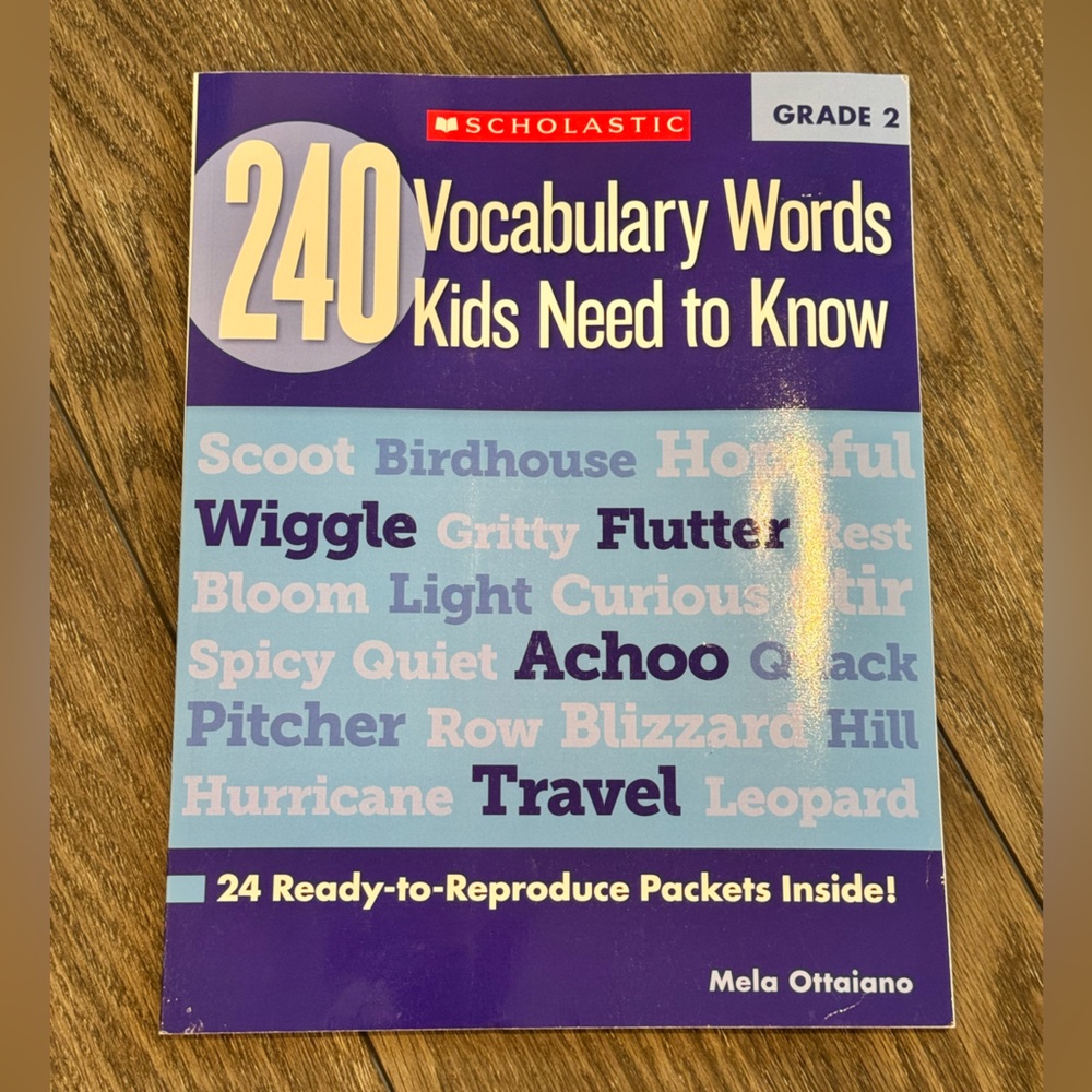 NEW Scholastic 2nd Grade Vocabulary Workbook